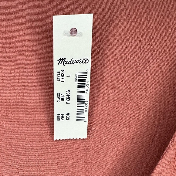 NEW Madewell Side-Button Easy Dress in Sweet Dahlia Women’s L Sheath/Shift Dress - Picture 9 of 13